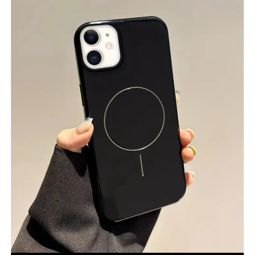 Apple - iPhone 11 Zebana Vivid M-Safe Silikon Kılıf - SİYAH