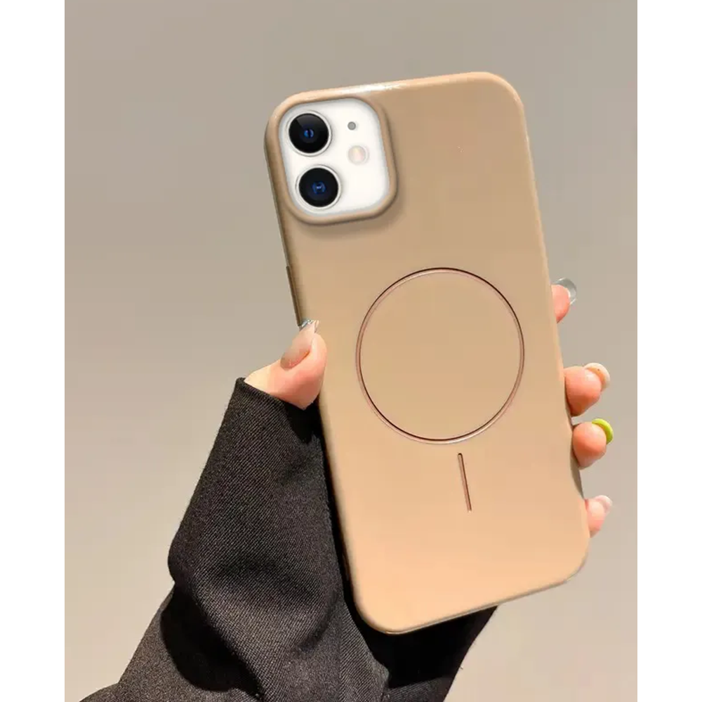 Apple - iPhone 11 Zebana Vivid M-Safe Silikon Kılıf - DESERT TİTANİUM