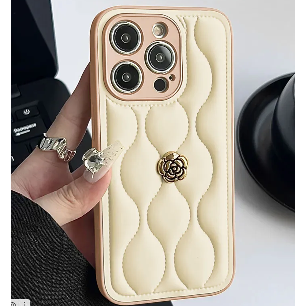 Apple - iPhone 15 Pro Max Zebana Camellia Deri Kılıf