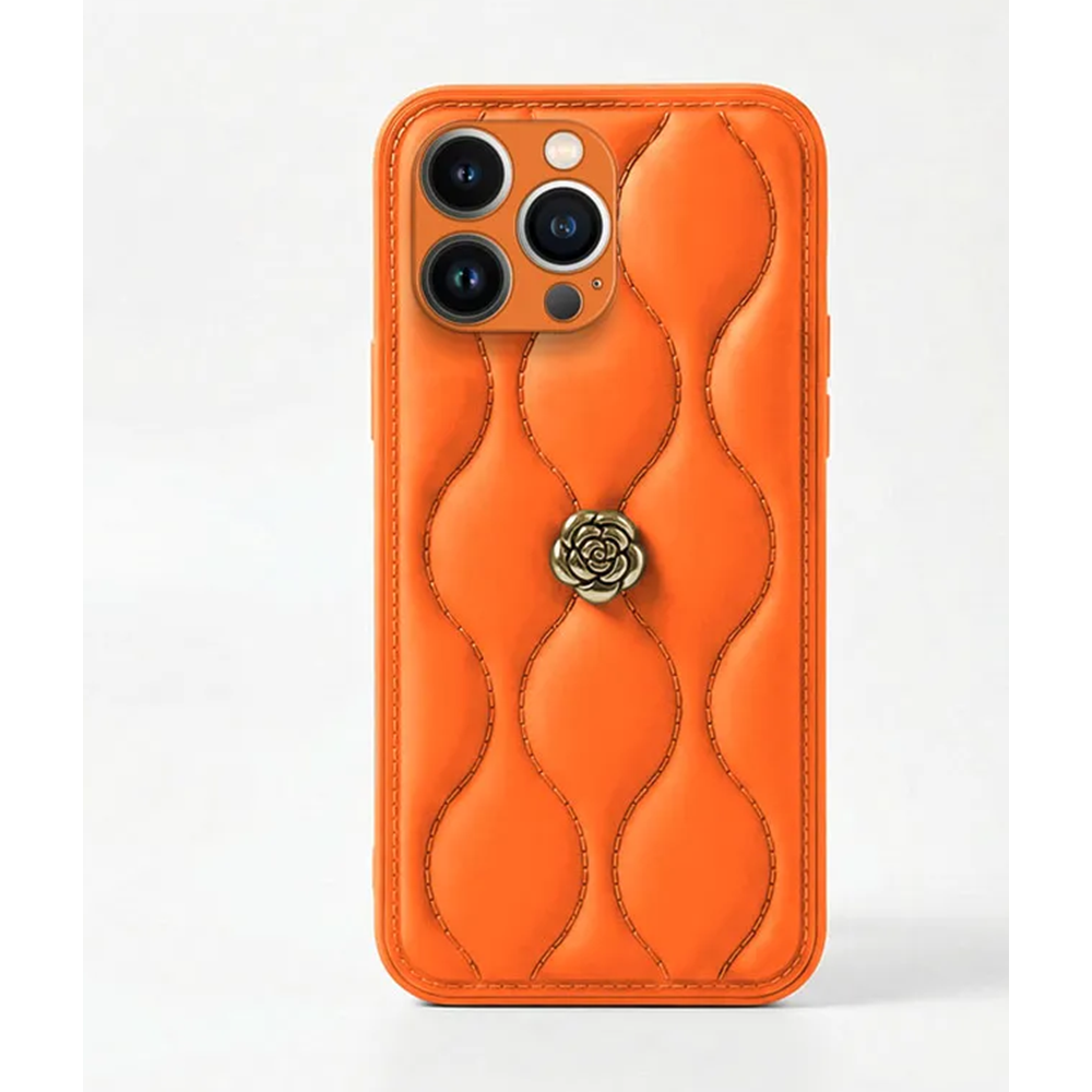 Apple - iPhone 15 Pro Max Zebana Camellia Deri Kılıf