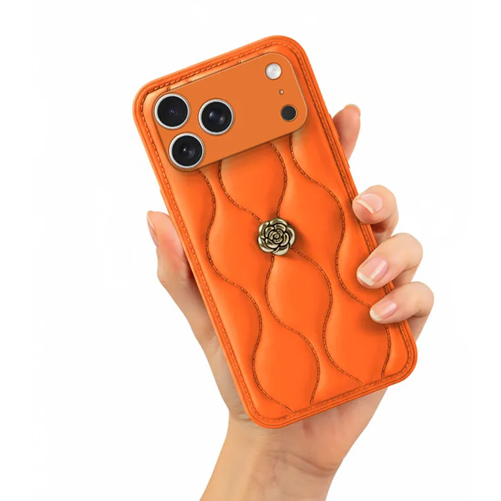 Apple - iPhone 17 Pro Max Zebana Camellia Deri Kılıf