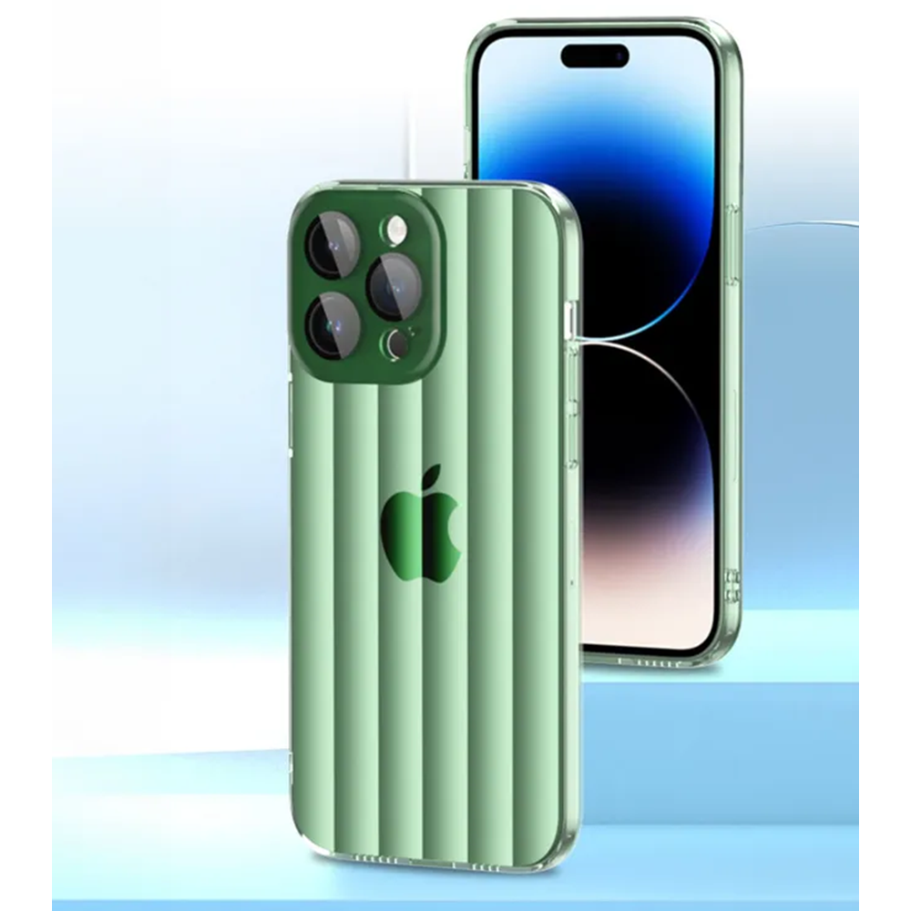 Apple - iPhone 15 Pro Max Zebana Bumper Silikon Kılıf (Kamera Lens Korumalı) - Derin Mor