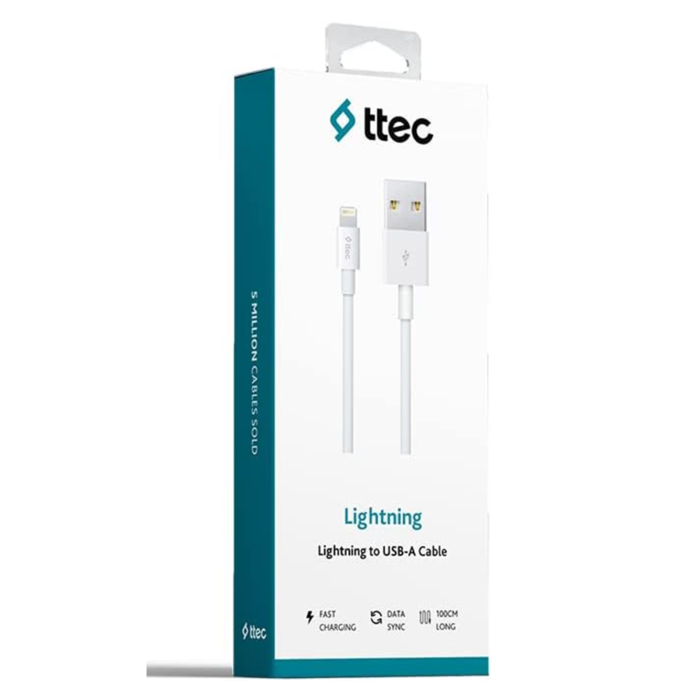 ttec Lightning 100cm Şarj Kablosu- Beyaz (2DK7508B)