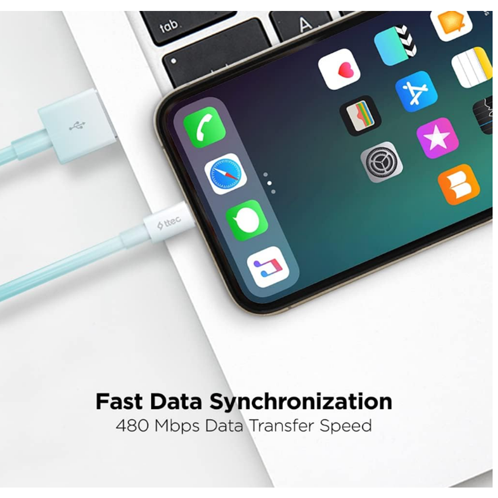 ttec Lightning 100cm Şarj Kablosu- Beyaz (2DK7508B)