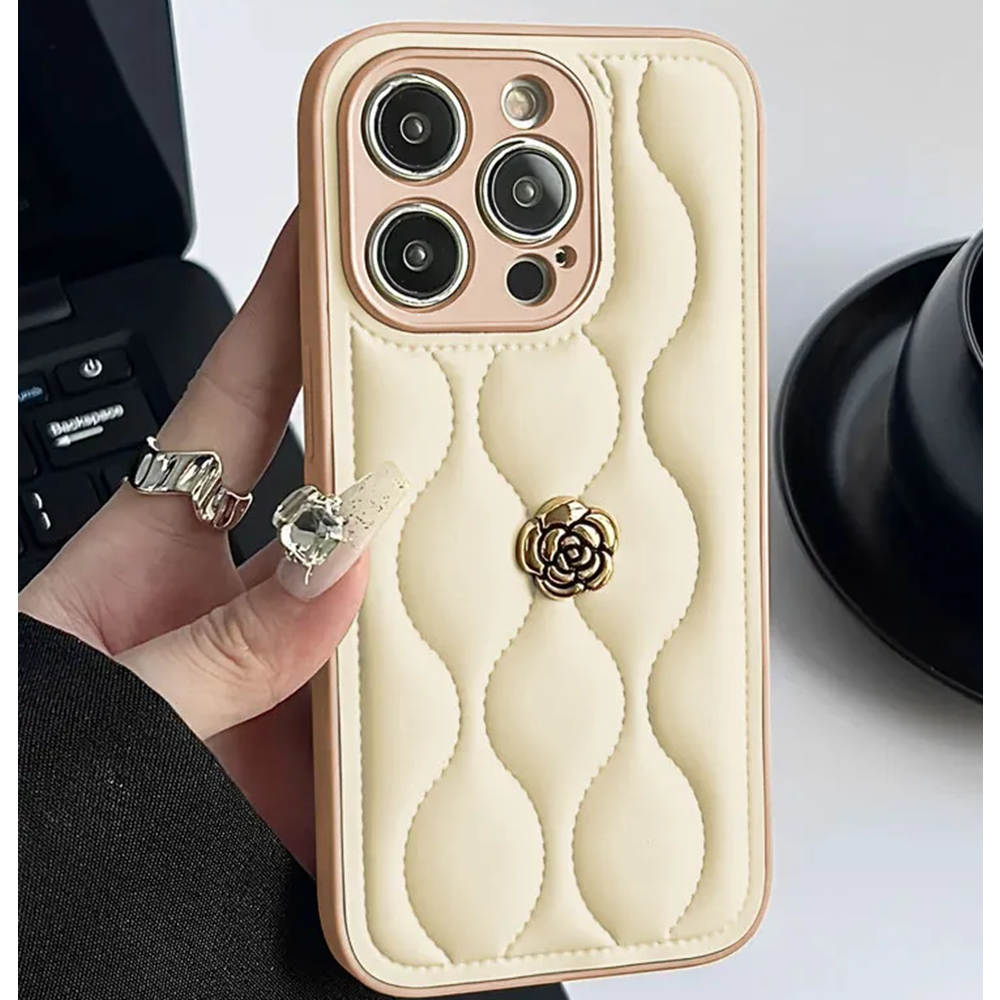 Apple - iPhone 16 Pro Max Zebana Camellia Deri Kılıf