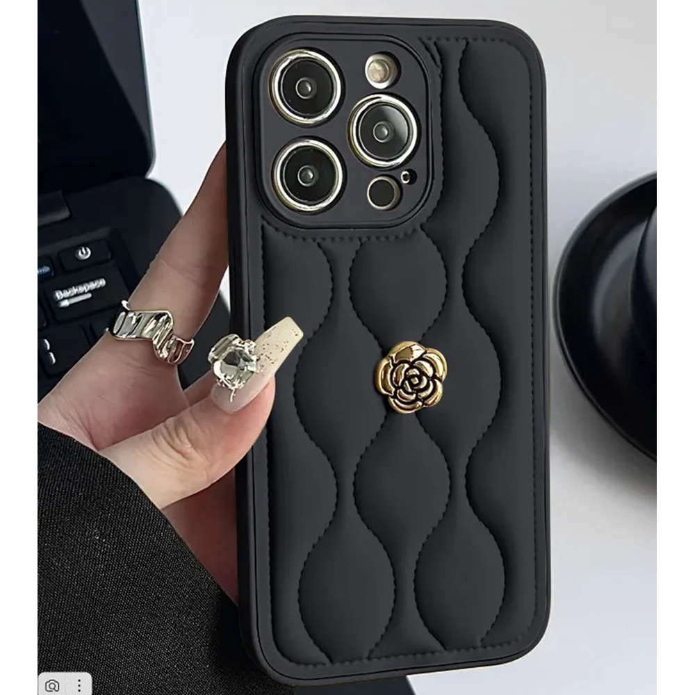 Apple - iPhone 16 Pro Max Zebana Camellia Deri Kılıf