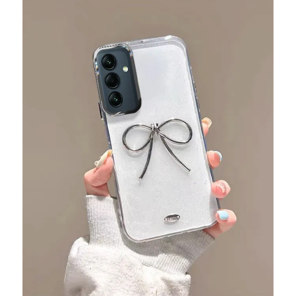 Samsung - Galaxy A16 Zebana Bow Silikon Kılıf - Şeffaf