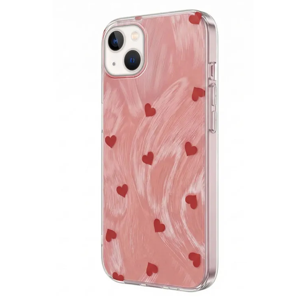 Apple - iPhone 13 Zebana Heart Silikon Kılıf