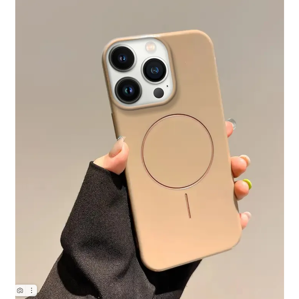 Apple - iPhone 16 Pro Max Zebana Vivid M-Safe Silikon Kılıf - Beyaz