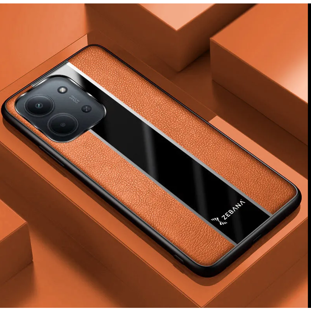 Xiaomi - Redmi 15C Zebana Premium Deri Kılıf - Kahverengi