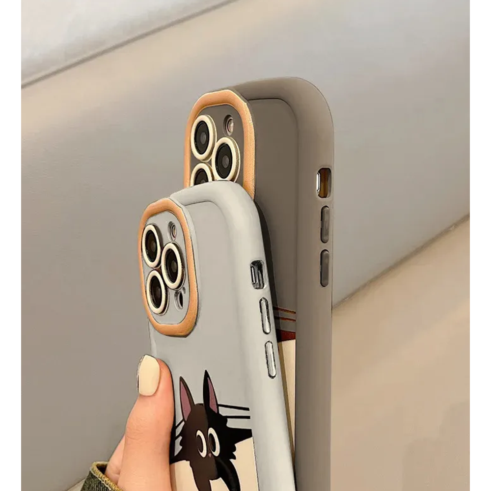 Apple - iPhone 14 Pro Max Zebana El Bilekli Cat and Puppy Silikon Kılıf