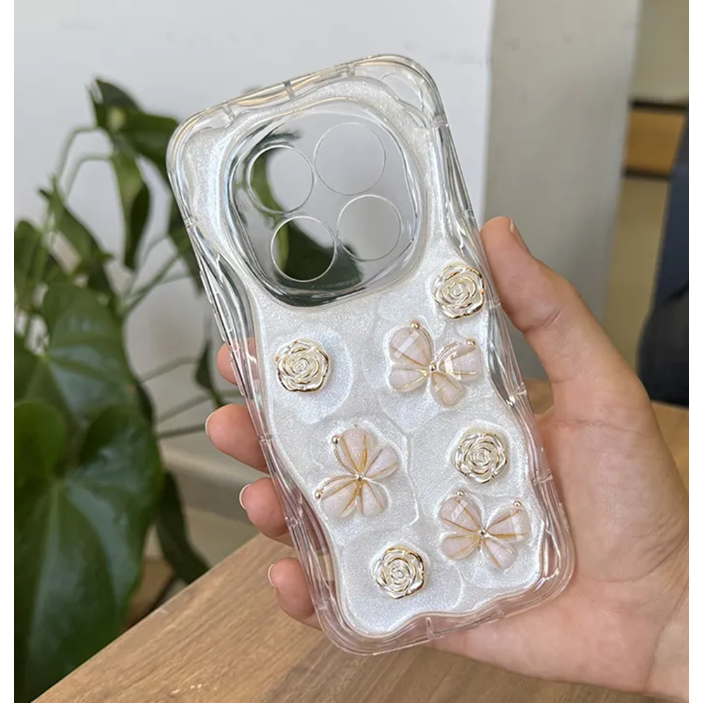 Xiaomi - Redmi Note 14 Pro Plus 5G Zebana Floral Silikon Kılıf