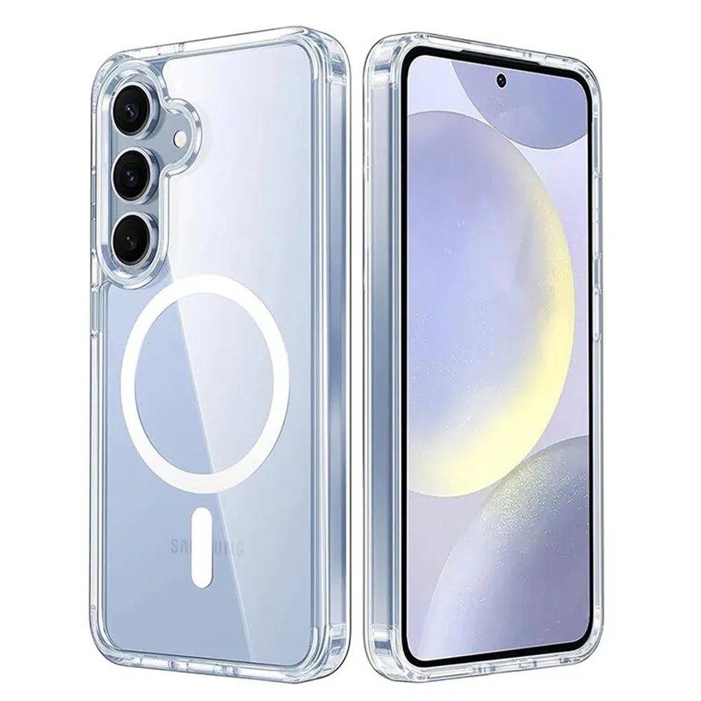 Samsung - Galaxy A17 Şeffaf Magsafe Silikon Kılıf (Kablosuz Şarj Destekli) - Şeffaf