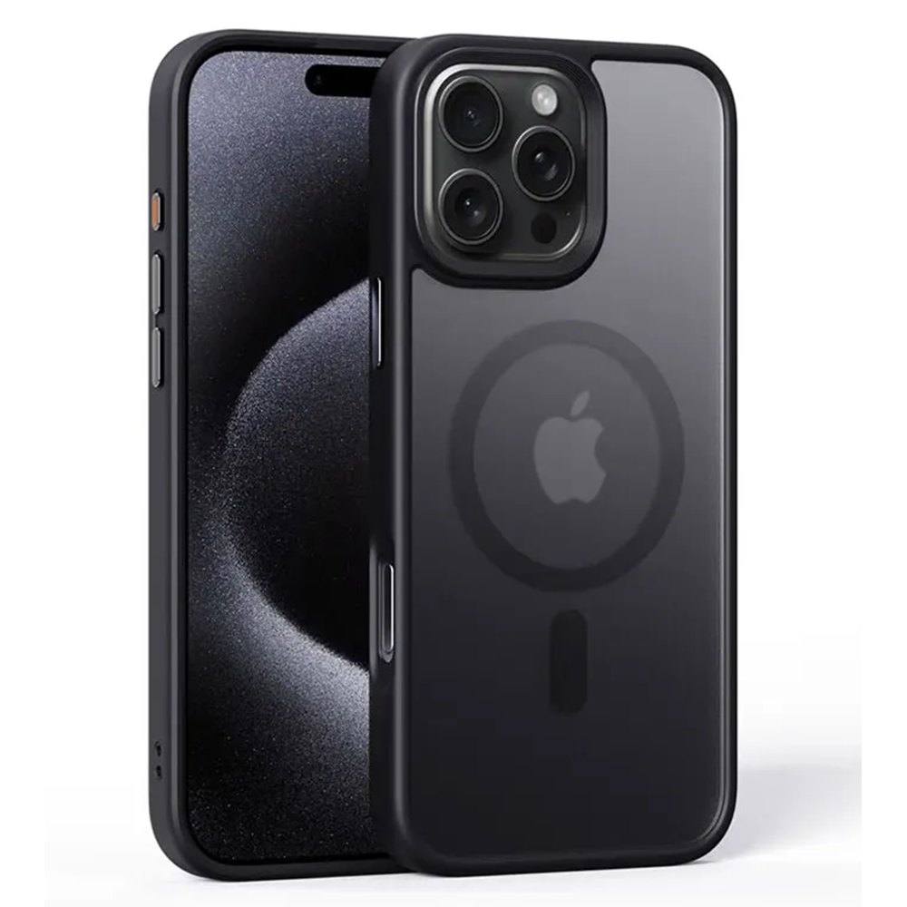 Apple - iPhone 16 Pro Max Zebana Fros Silikon Kılıf (Kablosuz Şarj Destekli) - Desert Titanyum