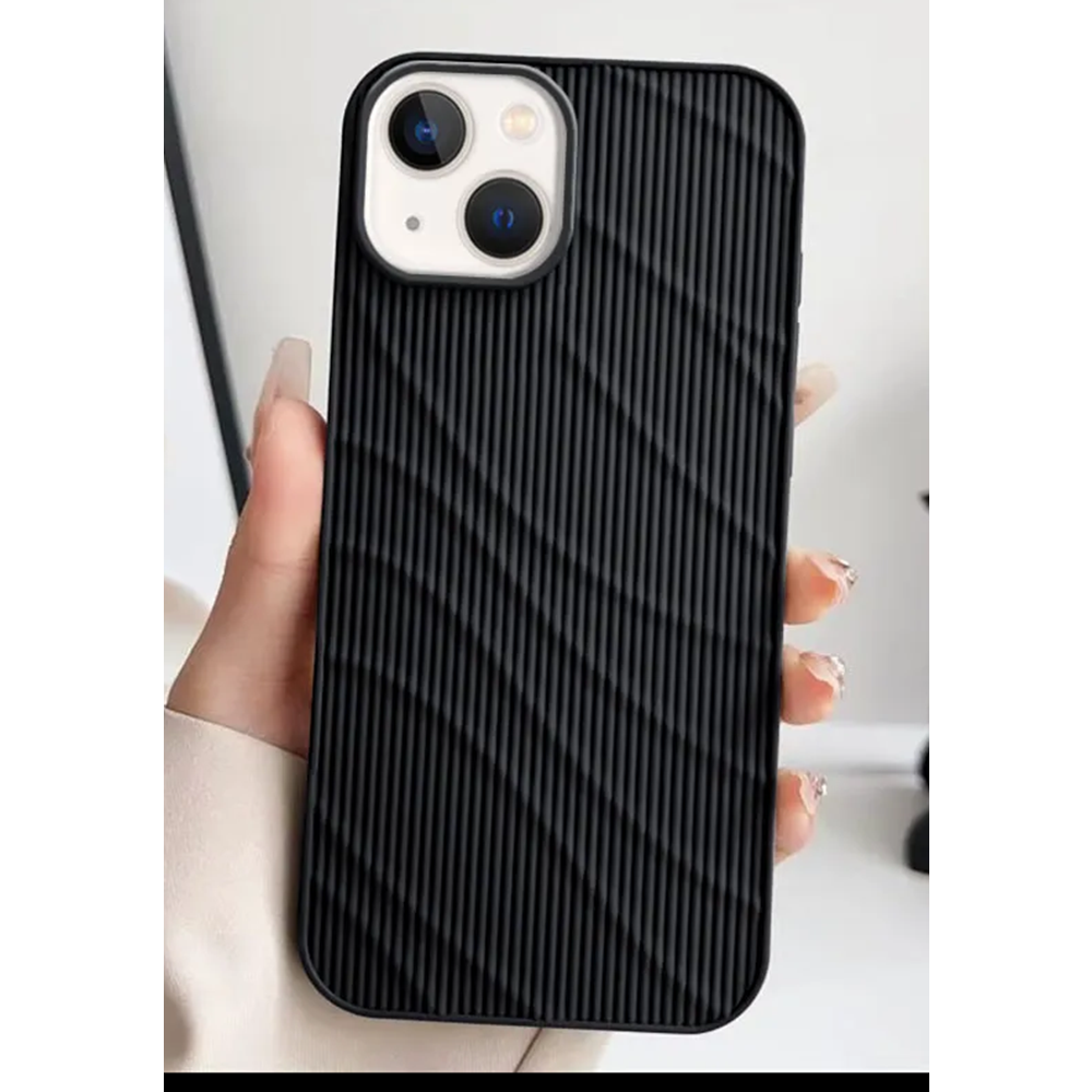 Apple - iPhone 14 Zebana Fine-Line Silikon Kılıf - Desert Titanyum