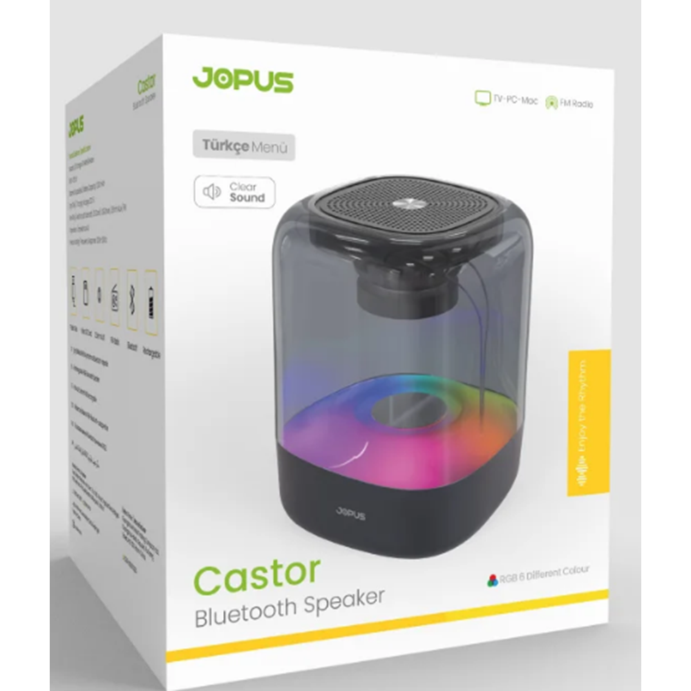 Castor Bluetooth Hoparlör Siyah