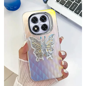 Xiaomi - Redmi Note 14 Pro 5G Zebana Standlı Kelebek Silikon Kılıf