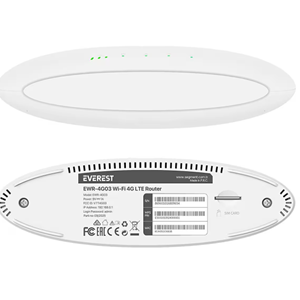 Everest EWR-4G03 4G LTE Wi-Fi Router SIM Kart Girişli 300 Mbps 2.4Ghz WAN/LAN Portlu Kablosuz Yönlen
