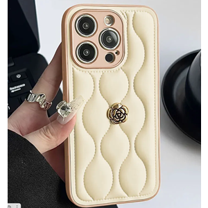 Apple - iPhone 15 Pro Max Zebana Camellia Deri Kılıf