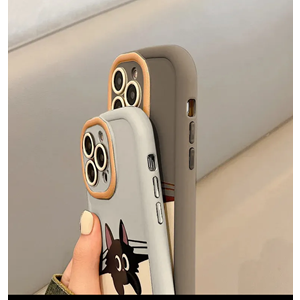 Apple - iPhone 13 Zebana El Bilekli Cat and Puppy Silikon Kılıf -