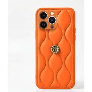 Apple - iPhone 16 Pro Max Zebana Camellia Deri Kılıf