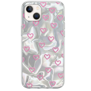 Apple - iPhone 13 Zebana Heart Silikon Kılıf