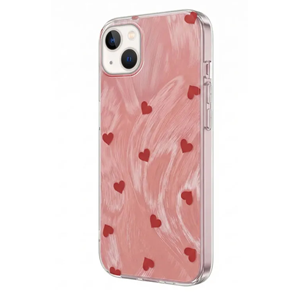 Apple - iPhone 13 Zebana Heart Silikon Kılıf