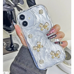 Apple - iPhone 11 Zebana Floral Silikon Kılıf - Gold