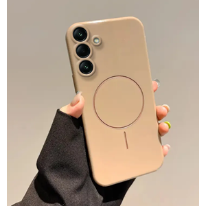 Samsung - Galaxy A26 Zebana Vivid M-Safe Silikon Kılıf - Desert Titanyum