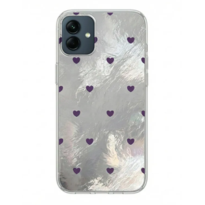 Samsung - Galaxy A06 Zebana Pink Heart Silikon Kılıf