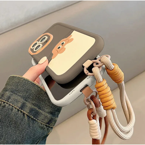 Apple - iPhone 14 Pro Max Zebana El Bilekli Cat and Puppy Silikon Kılıf