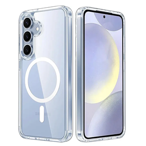 Samsung - Galaxy A17 Şeffaf Magsafe Silikon Kılıf (Kablosuz Şarj Destekli) - Şeffaf