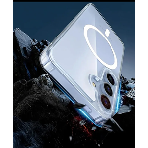 Samsung - Galaxy A17 Şeffaf Magsafe Silikon Kılıf (Kablosuz Şarj Destekli) - Şeffaf