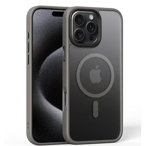 Apple - iPhone 16 Pro Max Zebana Fros Silikon Kılıf (Kablosuz Şarj Destekli) - Desert Titanyum