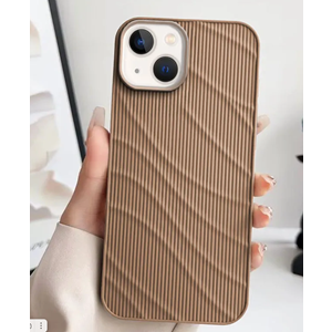 Apple - iPhone 14 Zebana Fine-Line Silikon Kılıf - Desert Titanyum