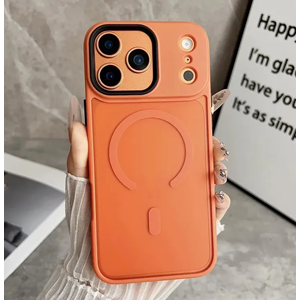 Apple - iPhone 17 Pro Zebana Fros Silikon Kılıf (Kablosuz Şarj Destekli) - Desert Titanyum