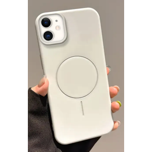 Apple - iPhone 11 Zebana Vivid M-Safe Silikon Kılıf - Beyaz