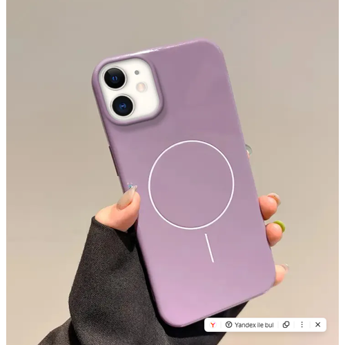 Apple - iPhone 11 Zebana Vivid M-Safe Silikon Kılıf - PURPLE