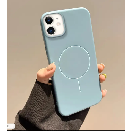 Apple - iPhone 11 Zebana Vivid M-Safe Silikon Kılıf - BLUE