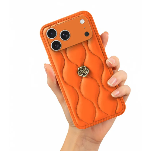 Apple - iPhone 17 Pro Max Zebana Camellia Deri Kılıf