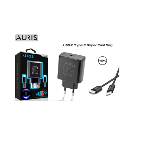 Auris ARS-CH35 45W Type C Şarj Aleti Seti