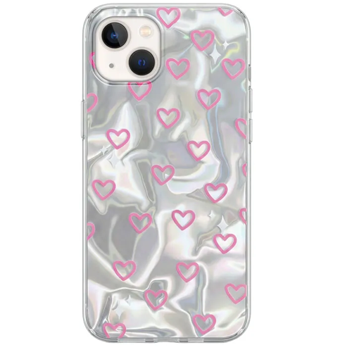 Apple - iPhone 13 Zebana Heart Silikon Kılıf