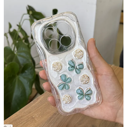 Xiaomi - Redmi Note 14 Pro Plus 5G Zebana Floral Silikon Kılıf