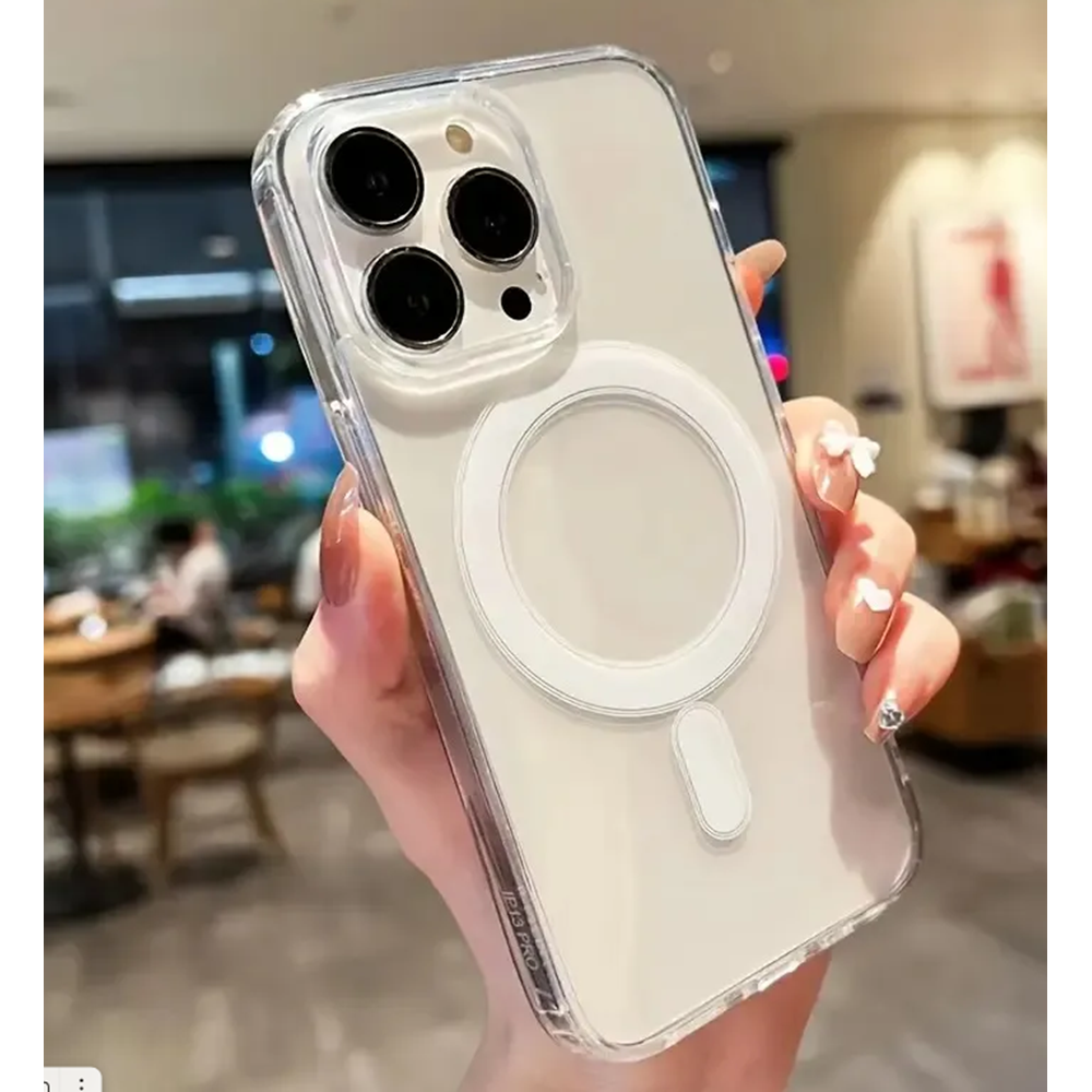 Apple - iPhone 12 Pro Max Zebana Sararmaz ClearMag Kılıf (M-Safe Uyumlu) - Şeffaf