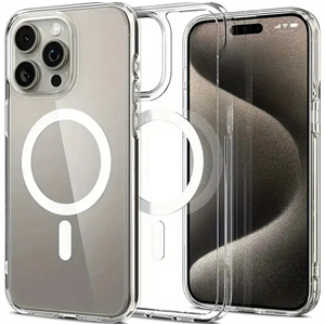 Apple - iPhone 13 Pro Max Zebana Sararmaz ClearMag Kılıf (M-Safe Uyumlu) - Şeffaf
