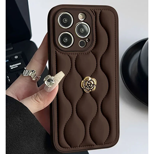 Apple - iPhone 15 Pro Max Zebana Camellia Deri Kılıf