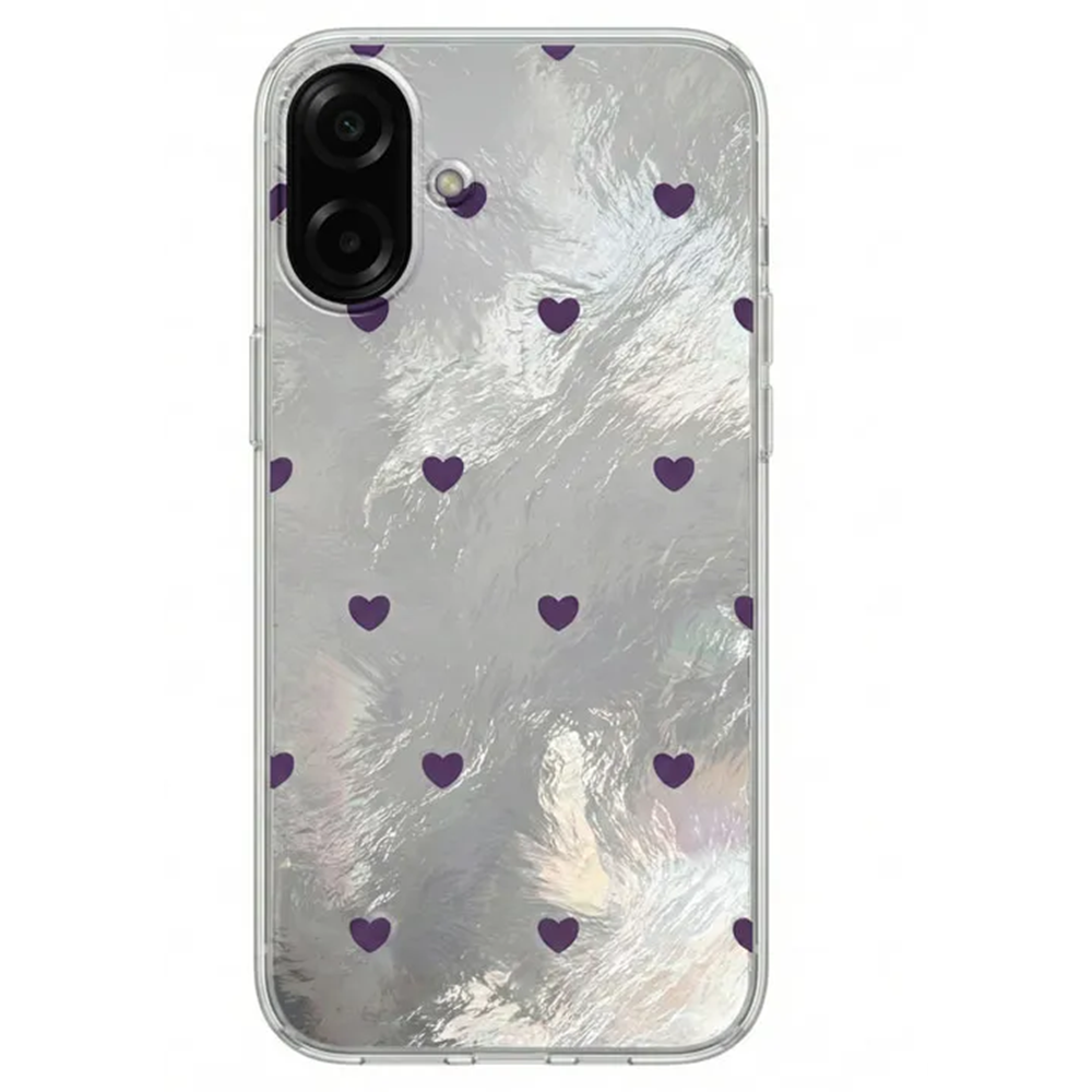 Samsung - Galaxy A07 Zebana Heart Silikon Kılıf