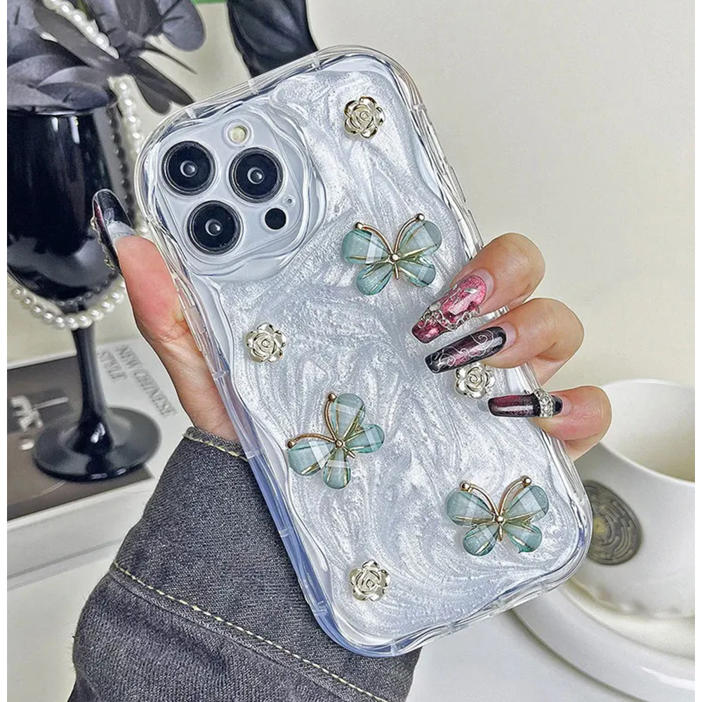 Apple - iPhone 15 Pro Max Zebana Floral Silikon Kılıf