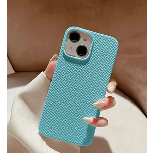 Apple - iPhone 13 Zebana Woven Silikon Kılıf - Turkuaz